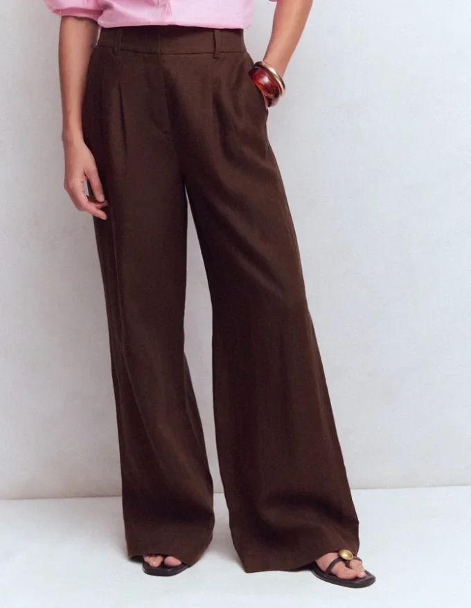 Kensington Linen Pants Bitter Chocolate Kensington Linen Pants Bitter Chocolate