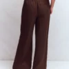 Kensington Linen Pants Bitter Chocolate Kensington Linen Pants Bitter Chocolate