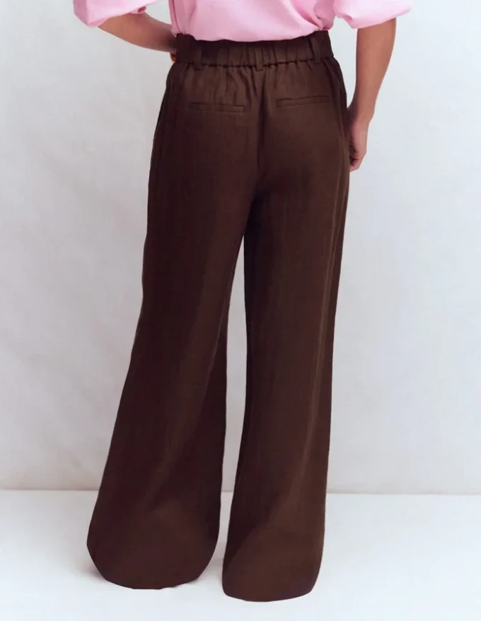 Kensington Linen Pants Bitter Chocolate Kensington Linen Pants Bitter Chocolate