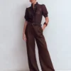 Kensington Linen Pants Bitter Chocolate Kensington Linen Pants Bitter Chocolate
