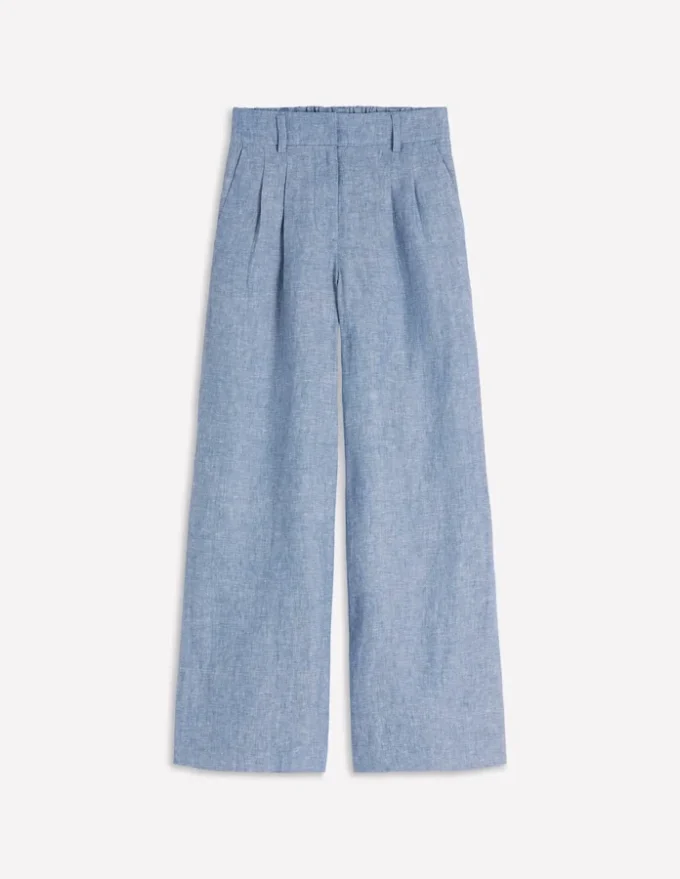 Kensington Linen Pants Blue Chambray Kensington Linen Pants Blue Chambray