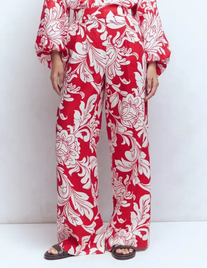 Kensington Linen Pants Botanical Flourish Kensington Linen Pants Botanical Flourish
