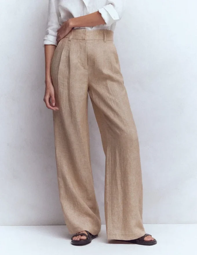 Kensington Linen Pants Cappuccino Chambray Kensington Linen Pants Cappuccino Chambray