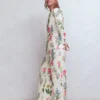 Kensington Linen Pants Ivory, Delicate Blossom Kensington Linen Pants Ivory, Delicate Blossom