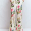 Kensington Linen Pants Ivory, Delicate Blossom Kensington Linen Pants Ivory, Delicate Blossom