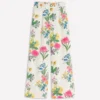 Kensington Linen Pants Ivory, Delicate Blossom Kensington Linen Pants Ivory, Delicate Blossom