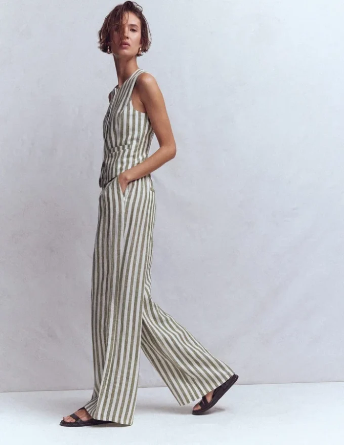 Kensington Linen Pants Mayfly Stripe Kensington Linen Pants Mayfly Stripe