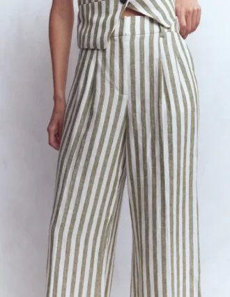Kensington Linen Pants Mayfly Stripe