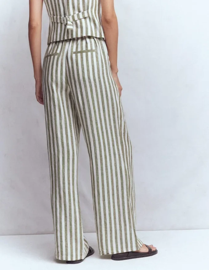 Kensington Linen Pants Mayfly Stripe Kensington Linen Pants Mayfly Stripe
