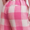 Kensington Linen Pants Pink Punch Gingham Kensington Linen Pants Pink Punch Gingham