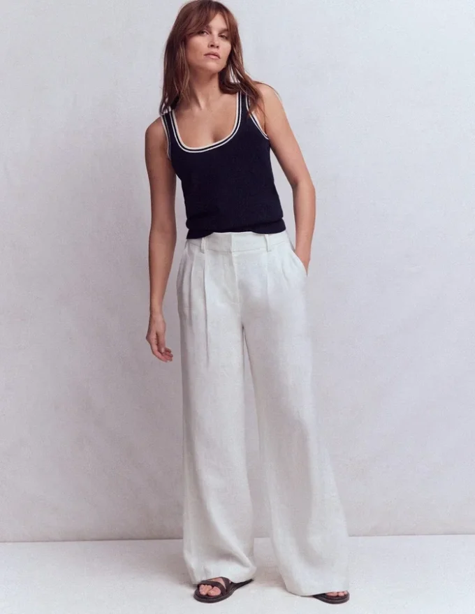Kensington Linen Pants White Kensington Linen Pants White