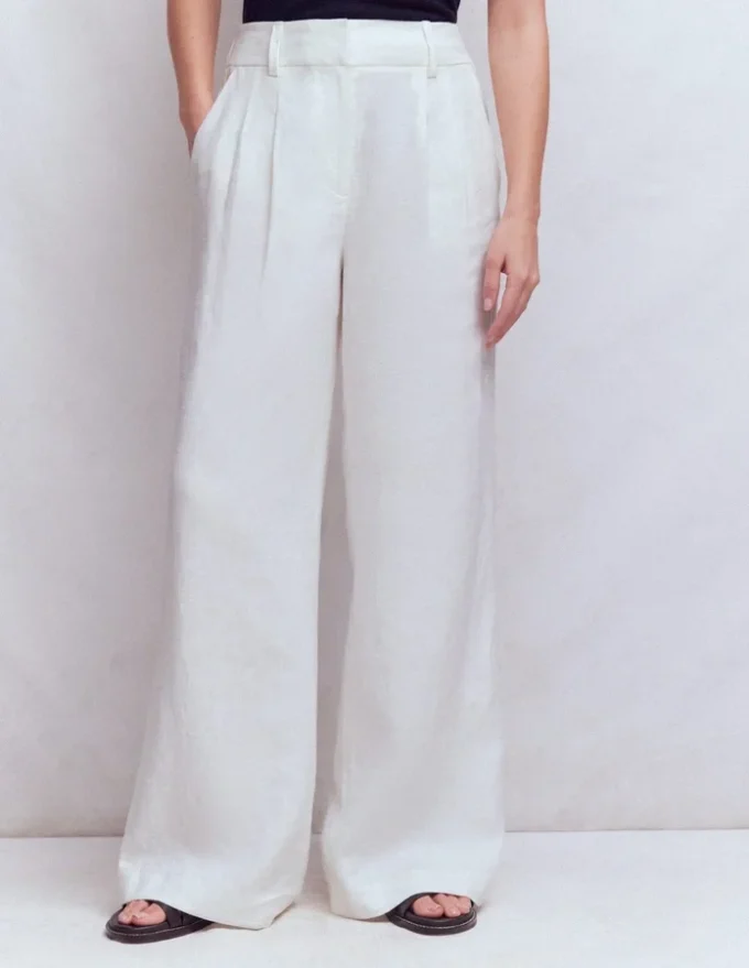 Kensington Linen Pants White Kensington Linen Pants White