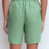 Kensington Linen Shorts Aloe Green Chambray Kensington Linen Shorts Aloe Green Chambray