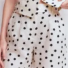 Kensington Linen Shorts Ivory, Painted Dot Kensington Linen Shorts Ivory, Painted Dot