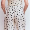Kensington Linen Shorts Ivory, Painted Dot Kensington Linen Shorts Ivory, Painted Dot