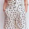 Kensington Linen Shorts Ivory, Painted Dot Kensington Linen Shorts Ivory, Painted Dot