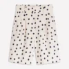 Kensington Linen Shorts Ivory, Painted Dot Kensington Linen Shorts Ivory, Painted Dot