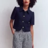 Kensington Linen Shorts Navy Gingham Kensington Linen Shorts Navy Gingham