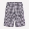 Kensington Linen Shorts Navy Gingham Kensington Linen Shorts Navy Gingham