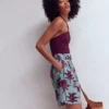 Kensington Linen Shorts Seamist Blue, Palm Paradise Kensington Linen Shorts Seamist Blue, Palm Paradise