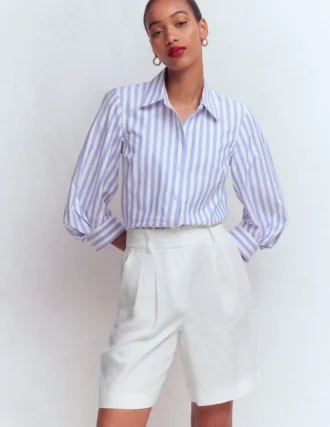 Kensington Linen Shorts White