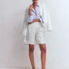 Kensington Linen Shorts White Kensington Linen Shorts White