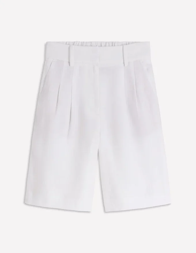 Kensington Linen Shorts White Kensington Linen Shorts White