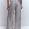 Kensington Wide Leg Pants Blue and Ivory Stripe Kensington Wide Leg Pants Blue and Ivory Stripe