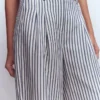 Kensington Wide Leg Pants Blue and Ivory Stripe Kensington Wide Leg Pants Blue and Ivory Stripe