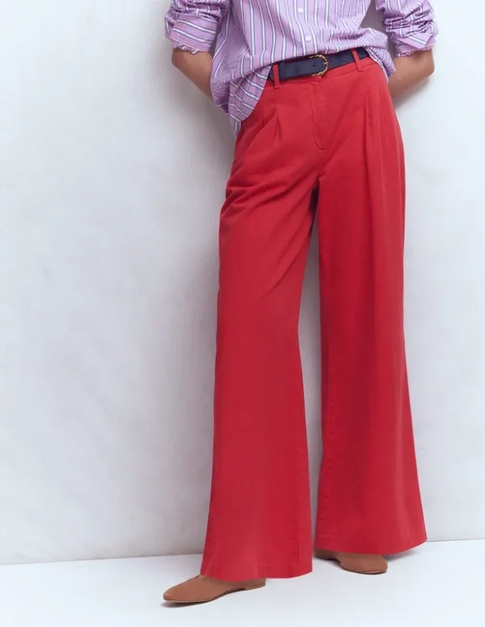 Kensington Wide Leg Pants Poppy Red Kensington Wide Leg Pants Poppy Red