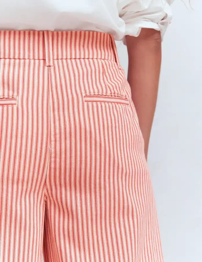 Kensington Wide Leg Pants Red Ticking Stripe Kensington Wide Leg Pants Red Ticking Stripe