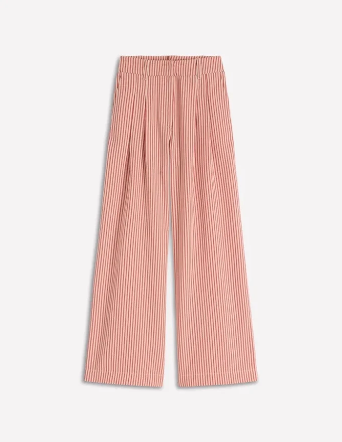 Kensington Wide Leg Pants Red Ticking Stripe Kensington Wide Leg Pants Red Ticking Stripe