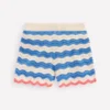 Knitted Shorts Blue/ivory Stripe Knitted Shorts Blue/ivory Stripe