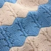 Knitted Shorts Wave Blue/ Ecru Marl