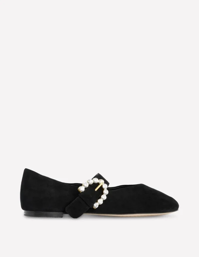 Kylie Flat Buckle Mary Janes Black Kylie Flat Buckle Mary Janes Black
