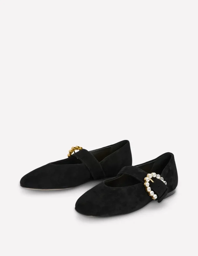 Kylie Flat Buckle Mary Janes Black Kylie Flat Buckle Mary Janes Black