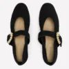 Kylie Flat Buckle Mary Janes Black Kylie Flat Buckle Mary Janes Black