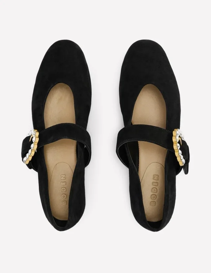 Kylie Flat Buckle Mary Janes Black Kylie Flat Buckle Mary Janes Black