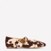 Kylie Flat Buckle Mary Janes Brown/Ivory Kylie Flat Buckle Mary Janes Brown/Ivory