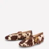Kylie Flat Buckle Mary Janes Brown/Ivory Kylie Flat Buckle Mary Janes Brown/Ivory