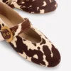Kylie Flat Buckle Mary Janes Brown/Ivory Kylie Flat Buckle Mary Janes Brown/Ivory
