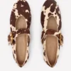 Kylie Flat Buckle Mary Janes Brown/Ivory Kylie Flat Buckle Mary Janes Brown/Ivory