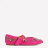 Kylie Flat Buckle Mary Janes Embellished Pink Kylie Flat Buckle Mary Janes Embellished Pink