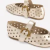 Kylie Flat Buckle Mary Janes Gold Kylie Flat Buckle Mary Janes Gold