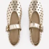 Kylie Flat Buckle Mary Janes Gold Kylie Flat Buckle Mary Janes Gold