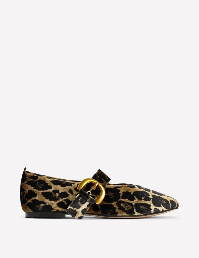 Kylie Flat Buckle Mary Janes Leopard Kylie Flat Buckle Mary Janes Leopard