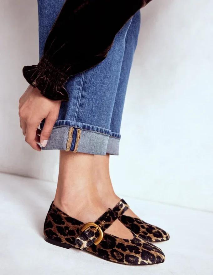 Kylie Flat Buckle Mary Janes Leopard Kylie Flat Buckle Mary Janes Leopard