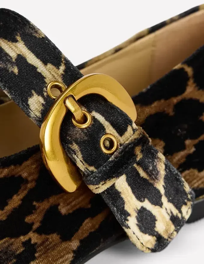 Kylie Flat Buckle Mary Janes Leopard Kylie Flat Buckle Mary Janes Leopard