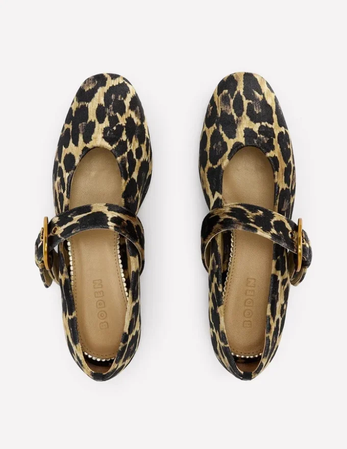 Kylie Flat Buckle Mary Janes Leopard Kylie Flat Buckle Mary Janes Leopard