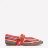 Kylie Flat Buckle Mary Janes Multi Raffia Kylie Flat Buckle Mary Janes Multi Raffia